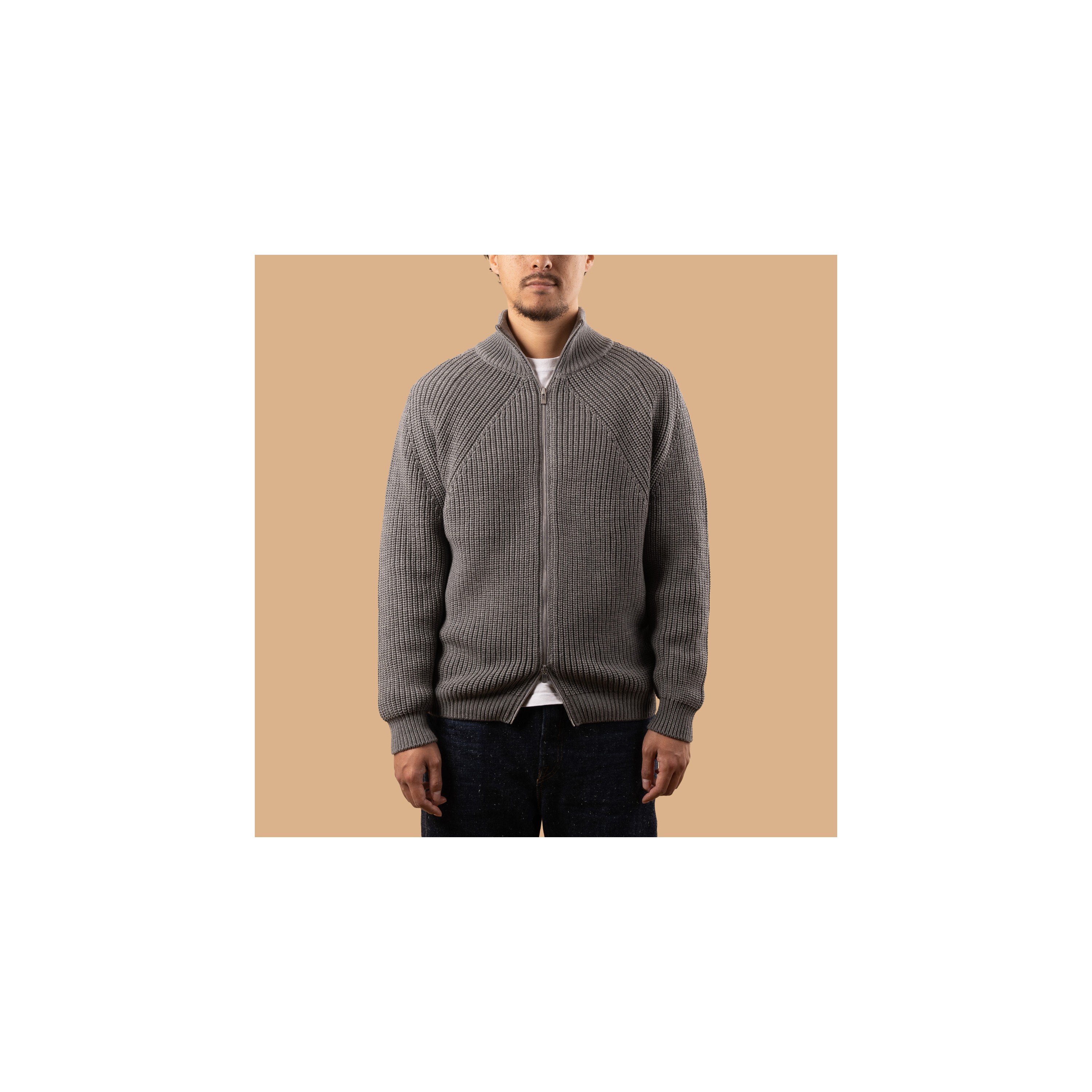 BATONER / Signature Drivers Knit Melange Gray
