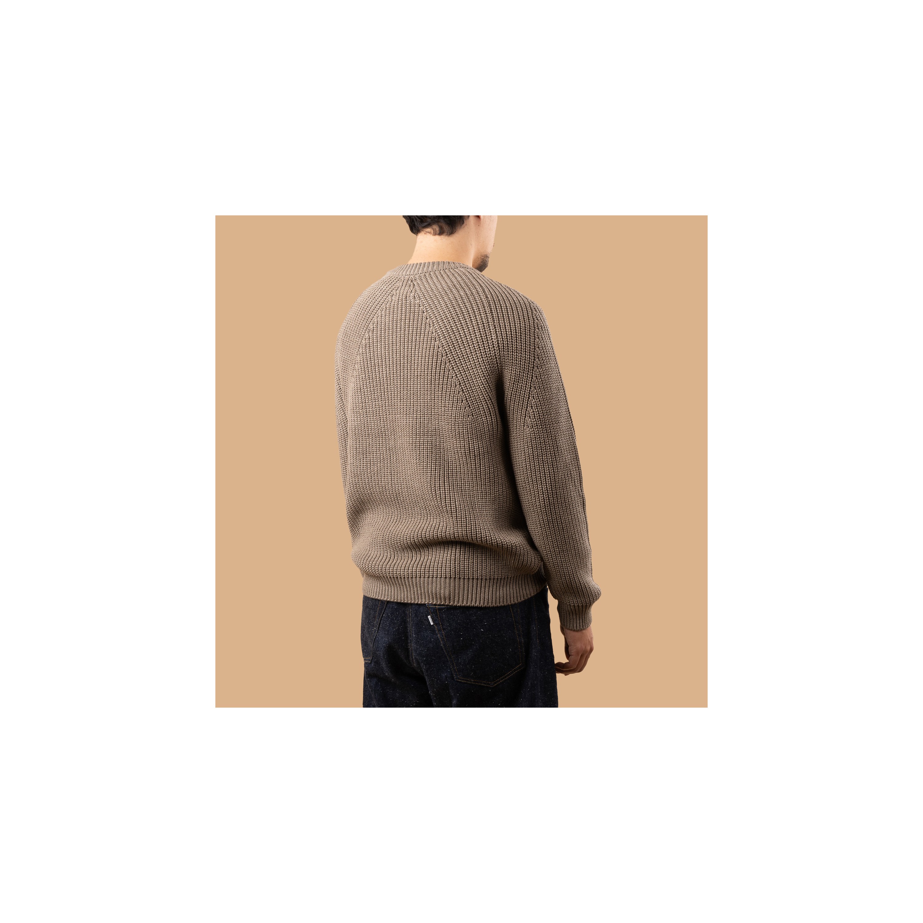 BATONER / Signature Crew Neck Melange Brown