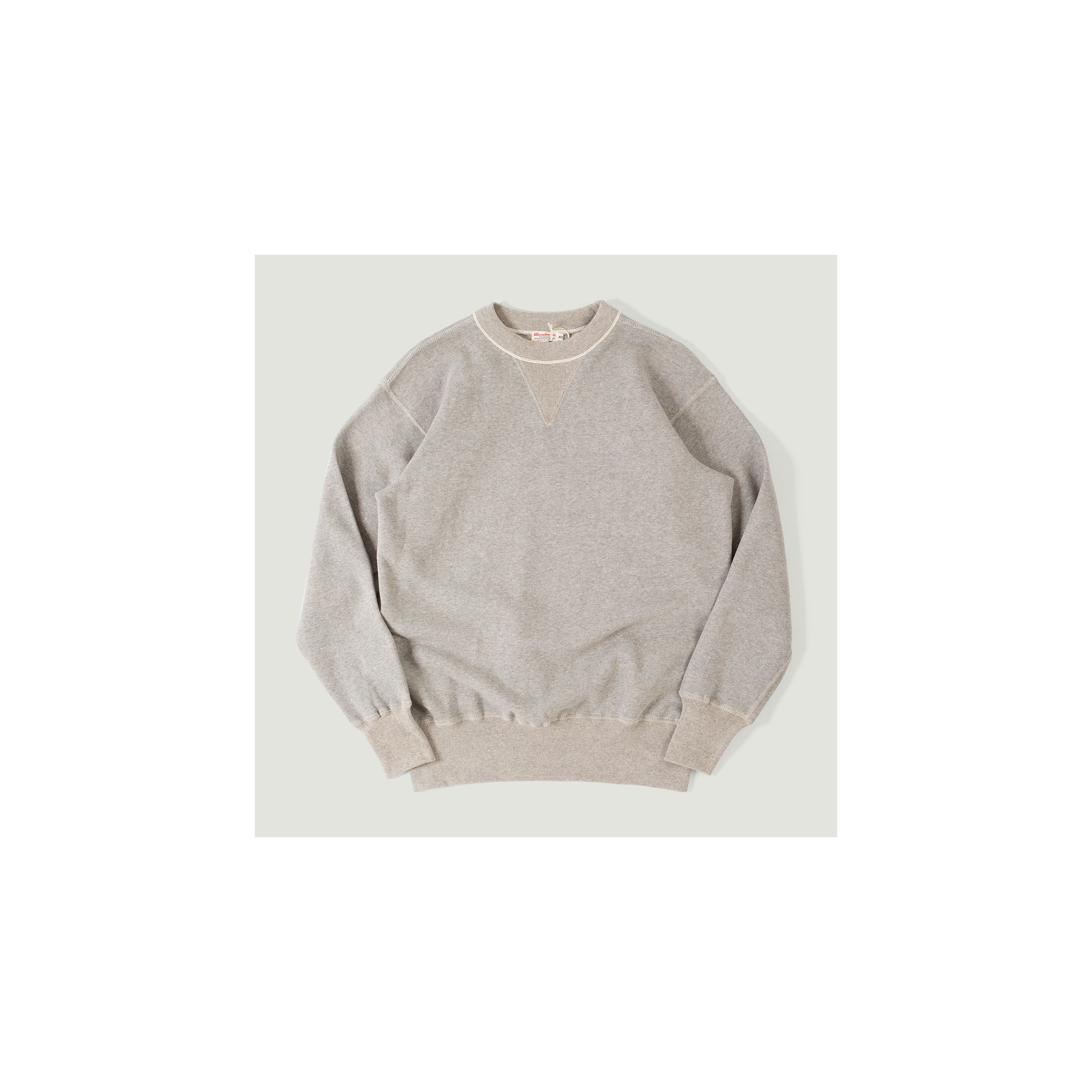 WAREHOUSE & CO. / Lot. 403 Plain Crew Neck Sweatshirt Heather Grey