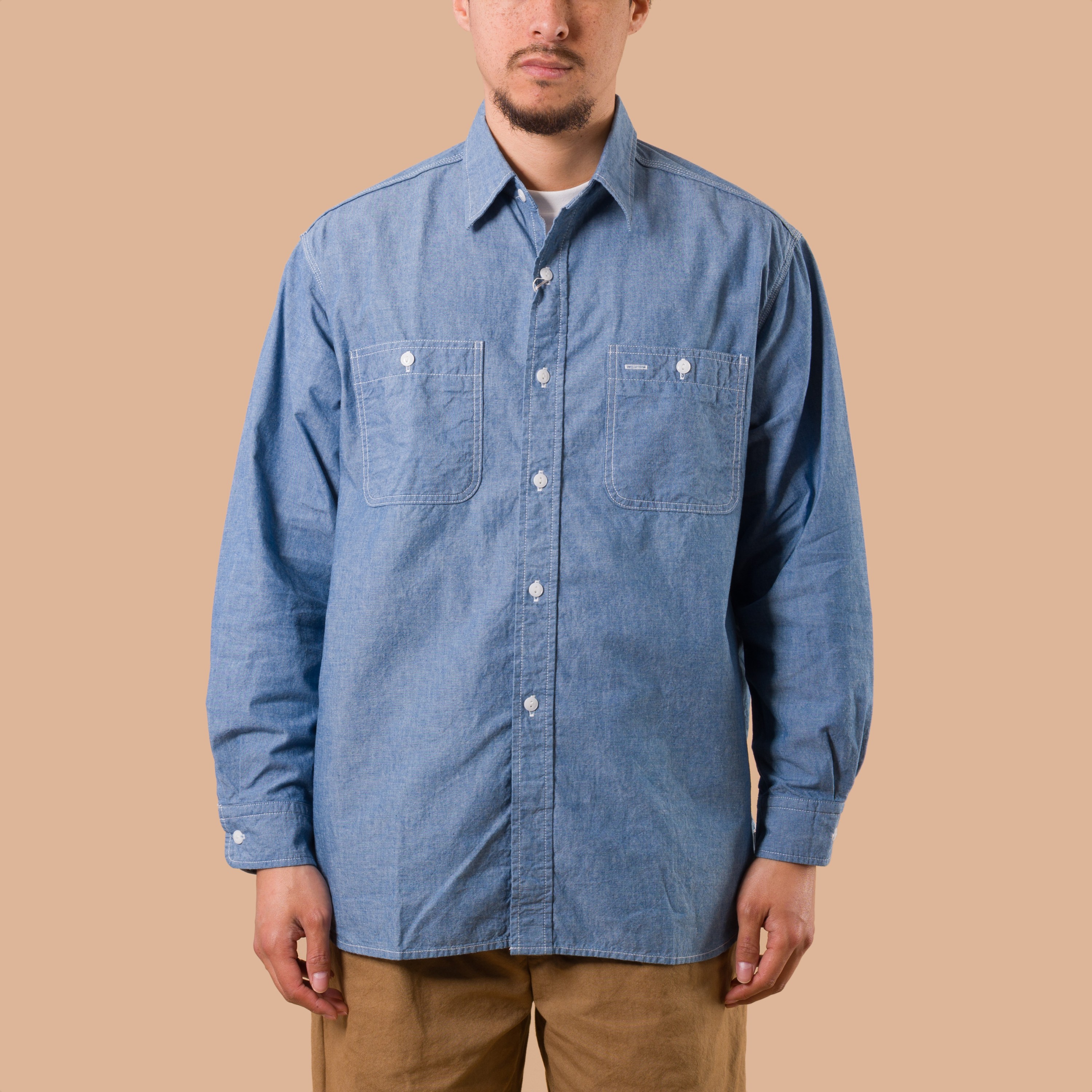 BEAMS PLUS / Sax Chambray Work Shirt