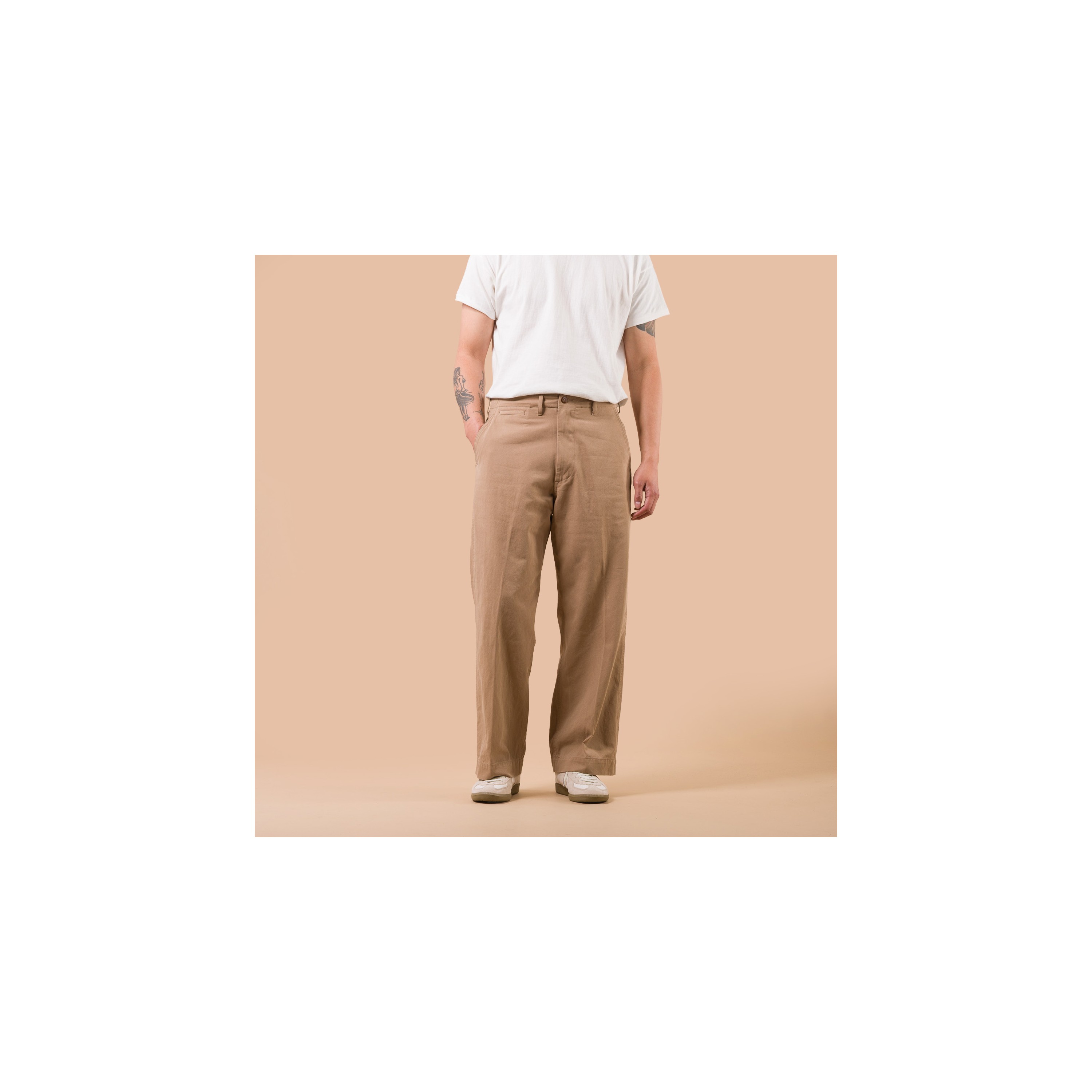 BEAMS PLUS / MIL Trousers Twill Khaki