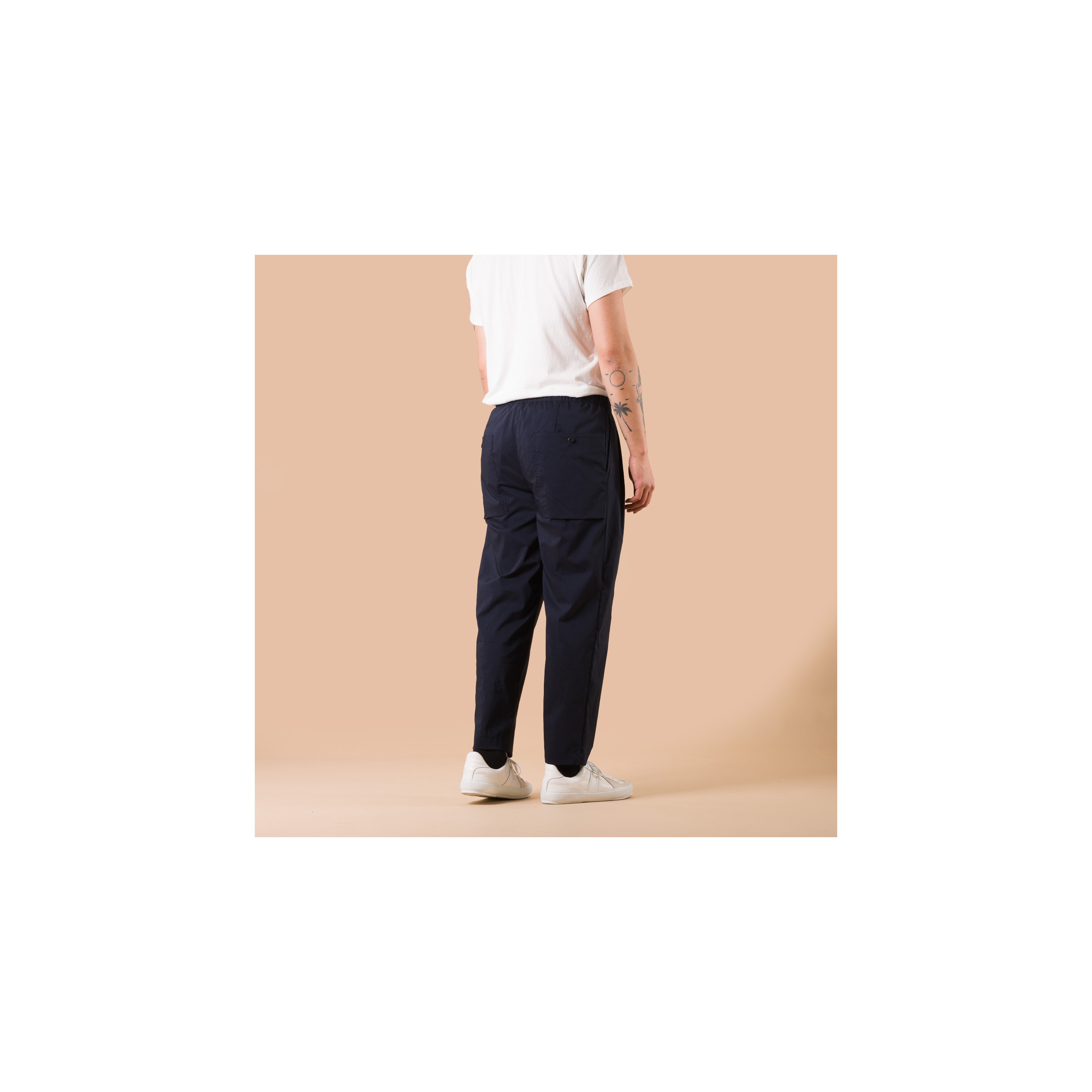JACKMAN / Crepe Umps Trousers Dark Navy