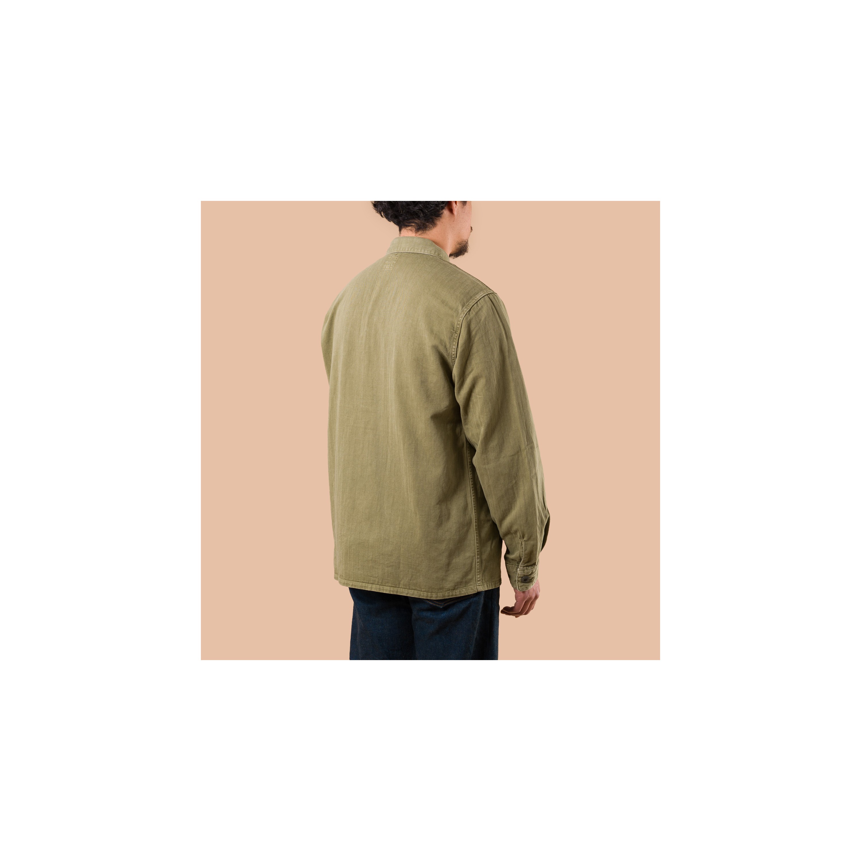 FOB FACTORY / F2461 HBT Fatigue Jacket Olive