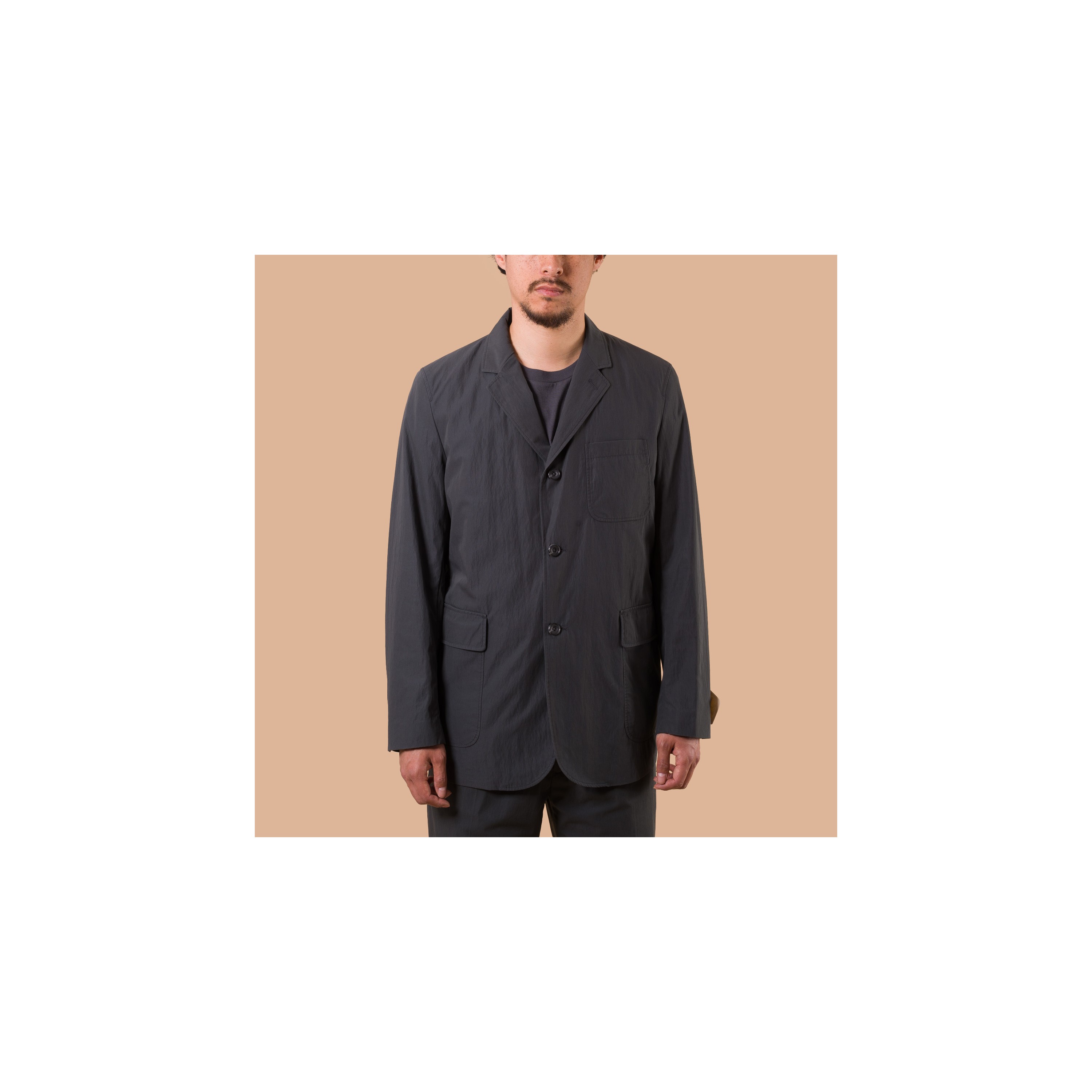 BEAMS PLUS / 3B Travel Jacket Comfort Cloth Charcoal