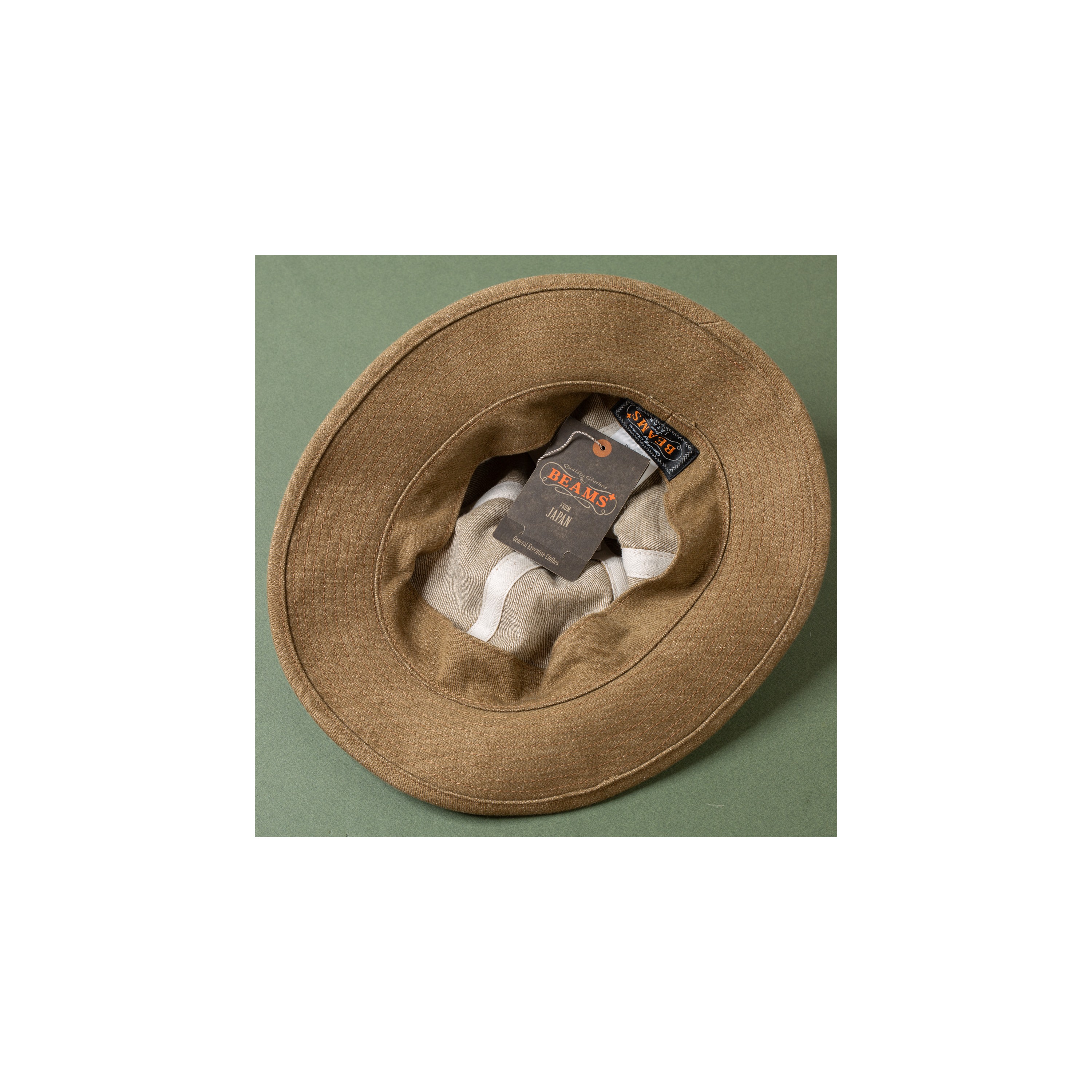 BEAMS PLUS / MIL Hat Brown Denim
