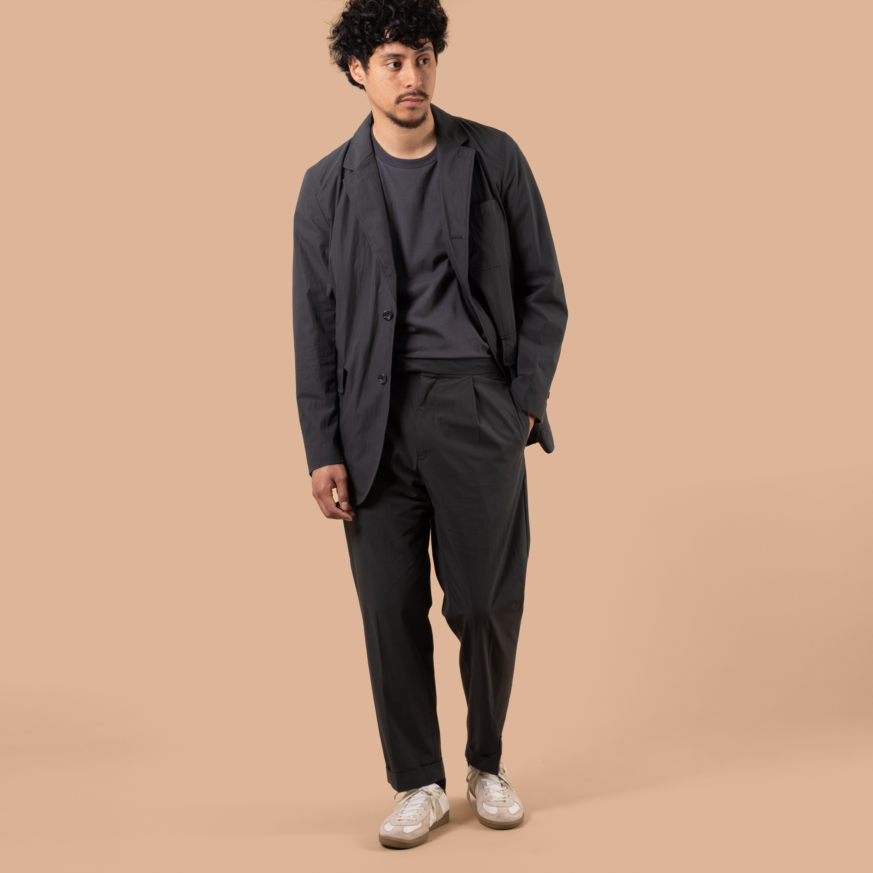 BEAMS PLUS / 3B Travel Jacket Comfort Cloth Charcoal