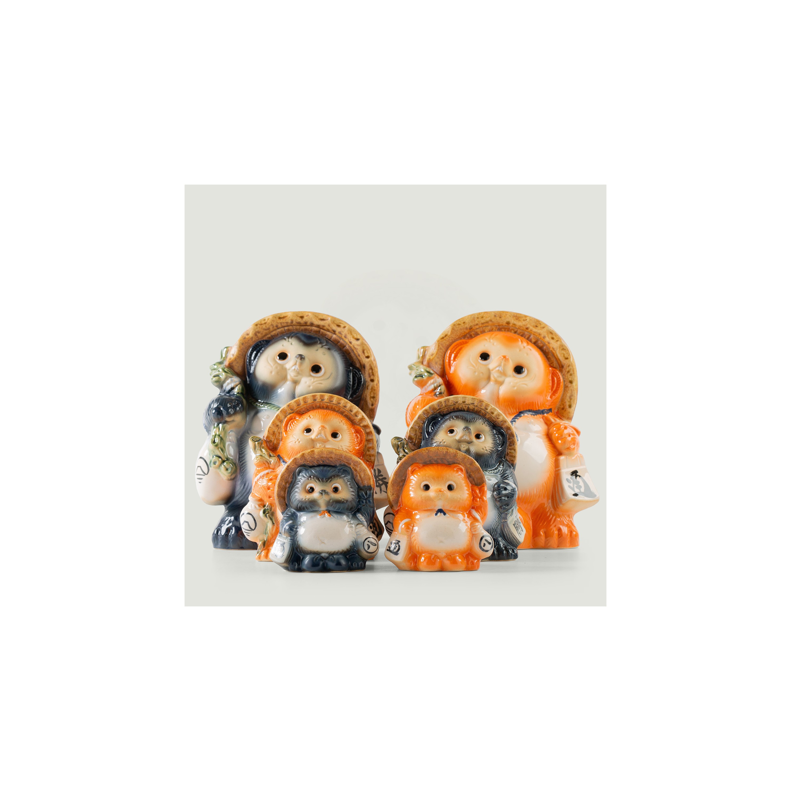 BEAMS JAPAN / Fortune Raccoon Dog Orange Large
