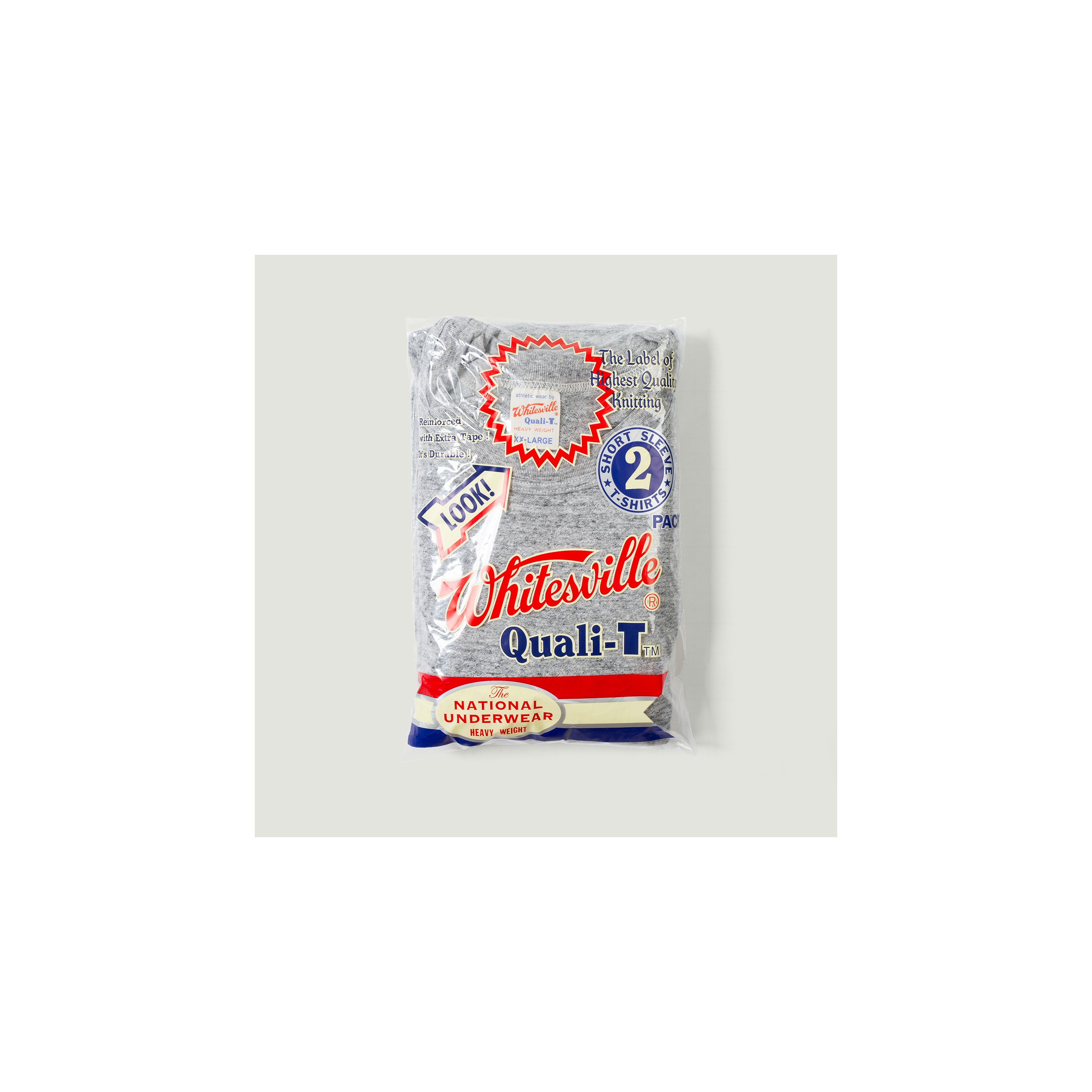 WHITESVILLE / 2-Pack Tubular T-Shirt Heather Gray