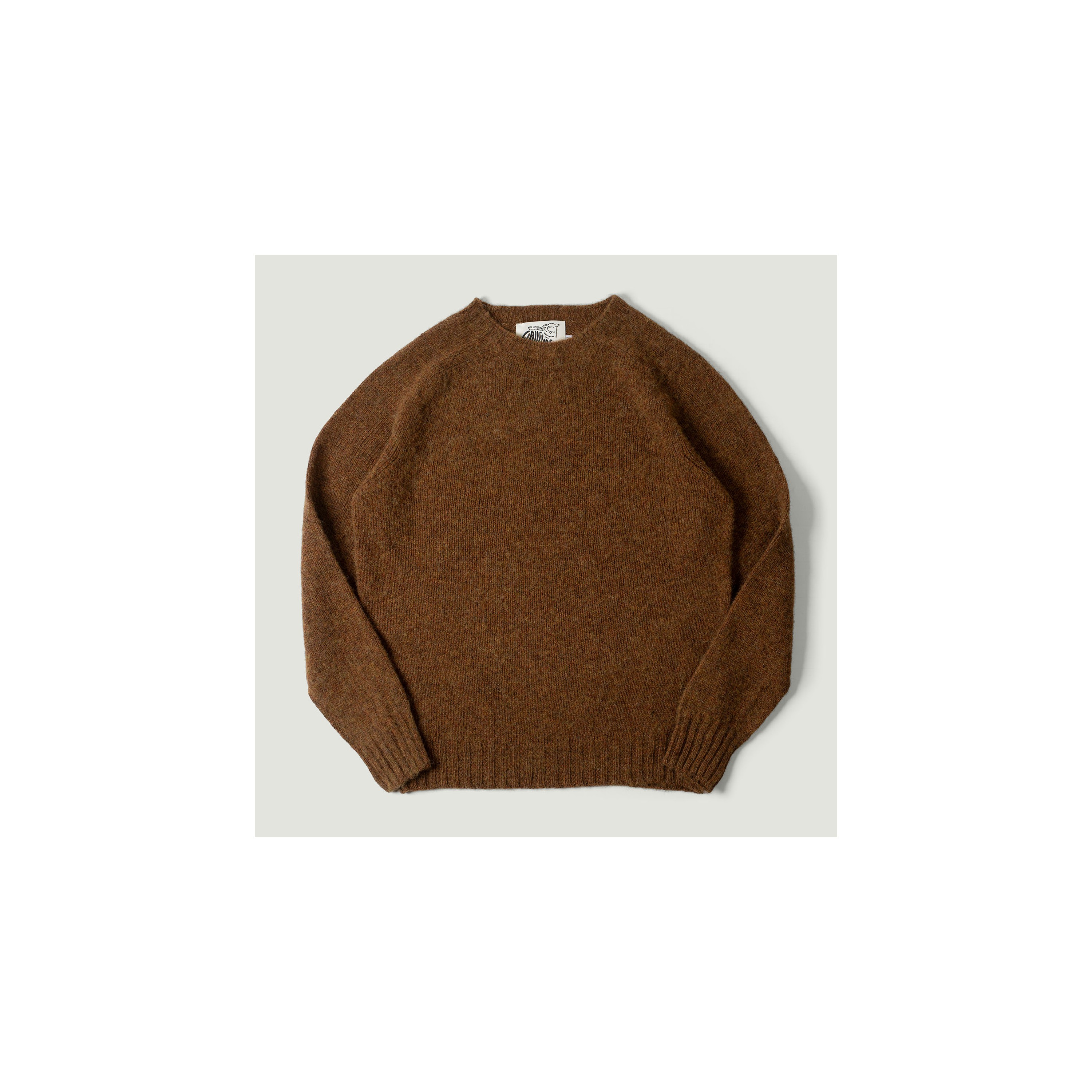 Shaggy Crew Neck Sweater Antique