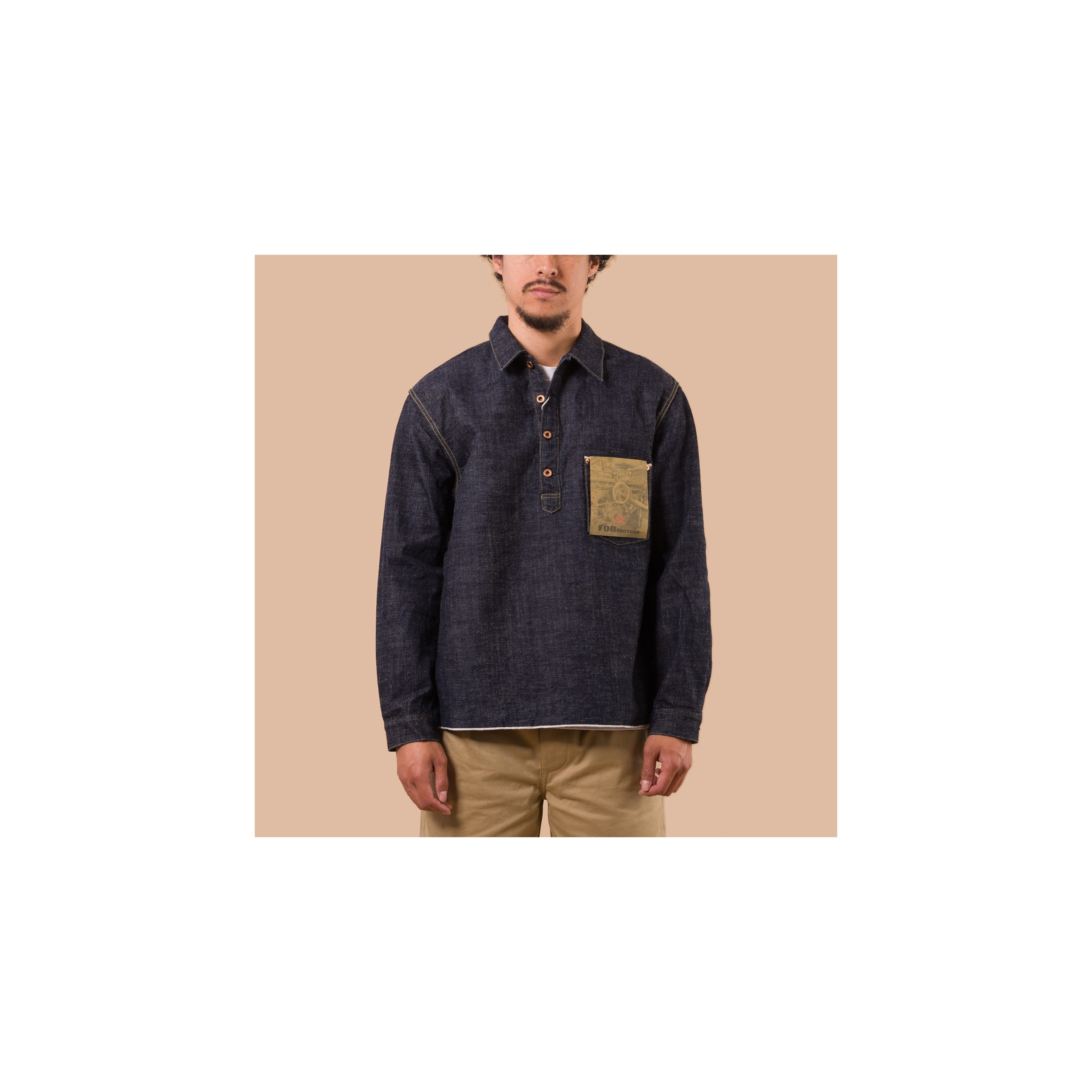 FOB Factory / F2384 G3 Denim Pullover Jacket