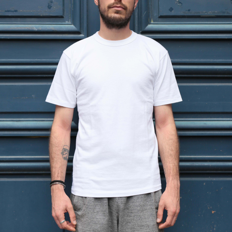 ENTRY SG / "Excellent Weave" Loopwheel TShirt Pure White